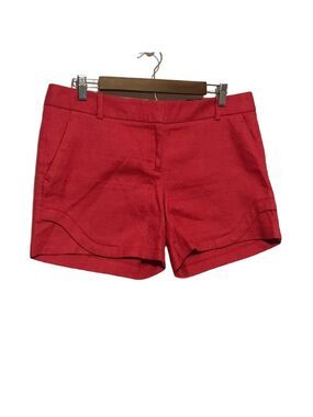 The Limited Women’s Red Textured Mid-Rise Shorts Sz 8